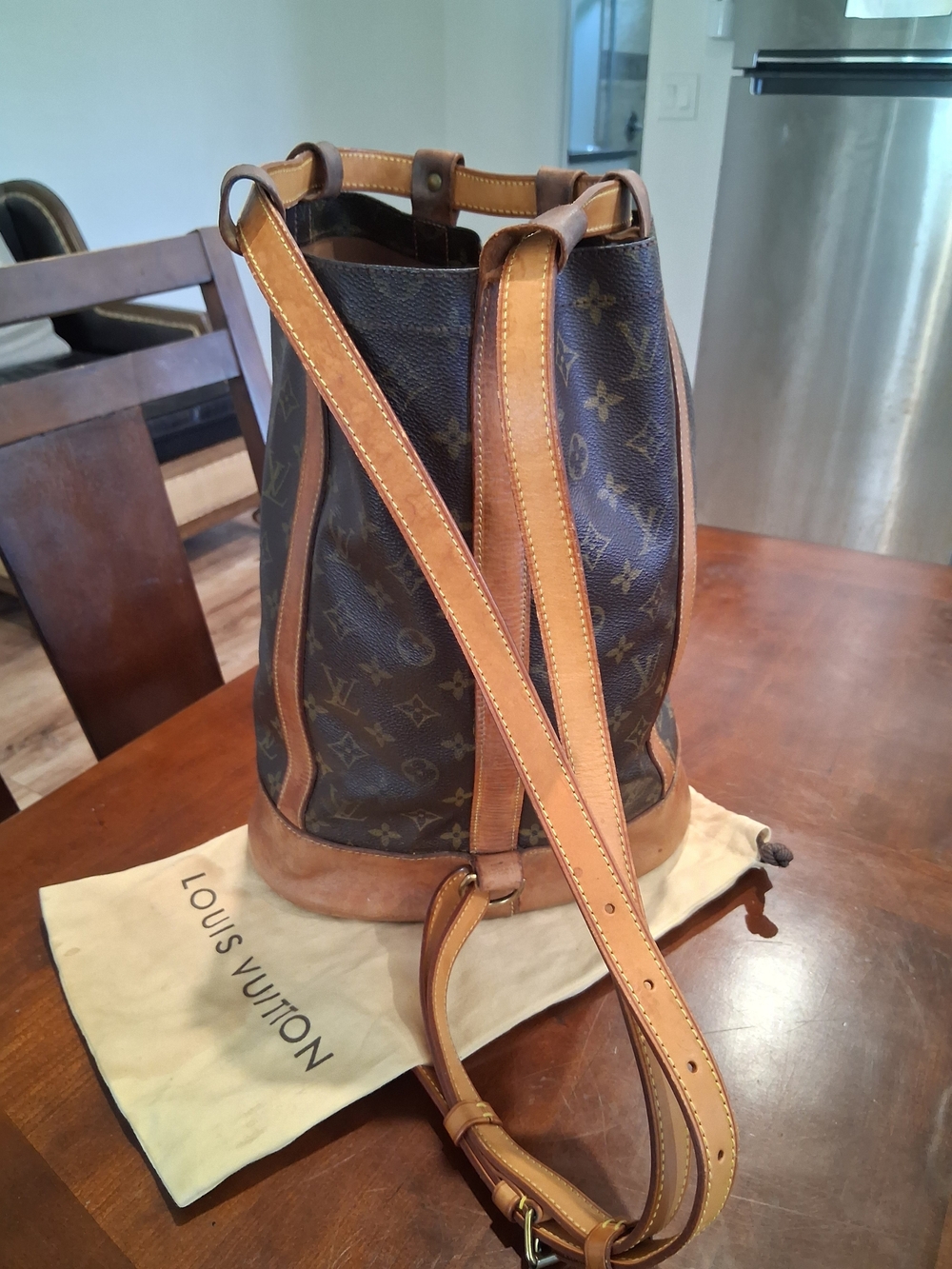 Vtg Authentic Louis Vuitton Randonne Bag